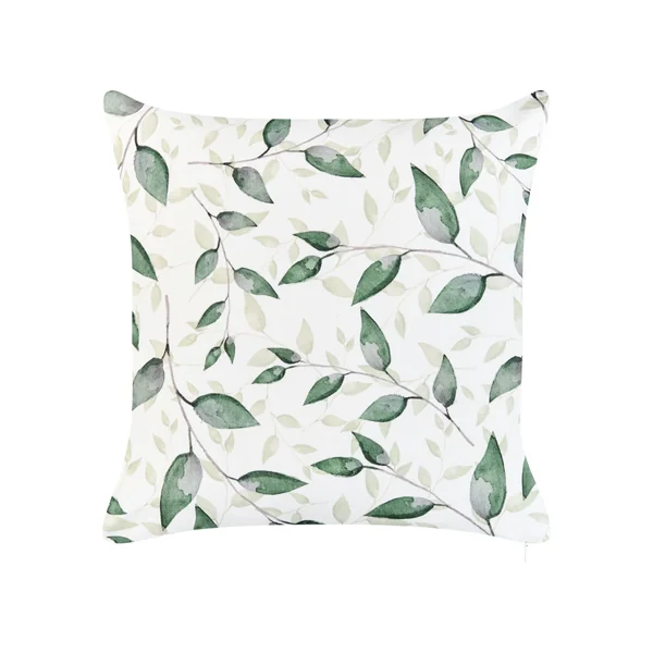 Set of 2 Outdoor Cushions FLYLEAF Plant Pattern 45 x 45 cm Green