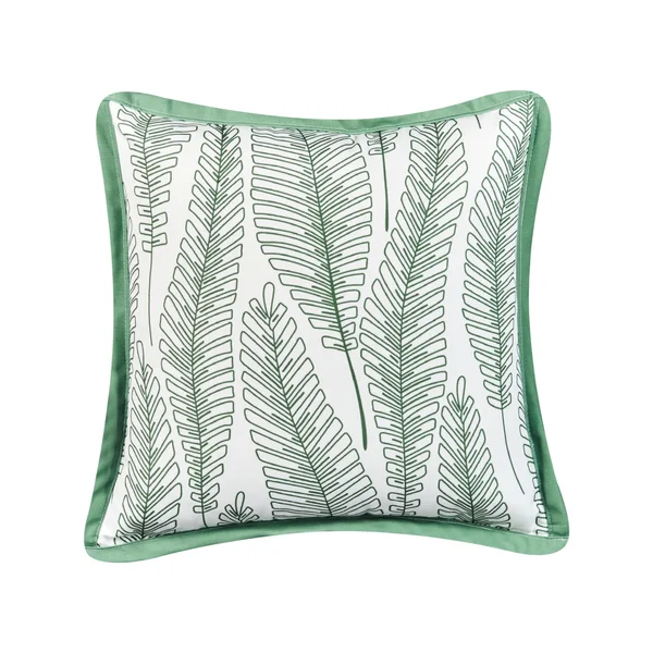 Set of 2 Outdoor Cushions MEADOW Plant Pattern 45 x 45 cm Green