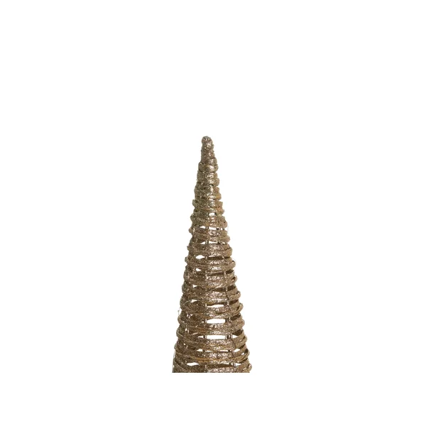 Set of 3 Christmas Decorations LED TUELSO Christmas Tree 60/80/100 cm Gold