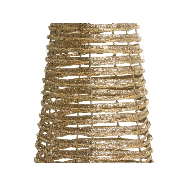 Set of 3 Christmas Decorations LED TUELSO Christmas Tree 60/80/100 cm Gold