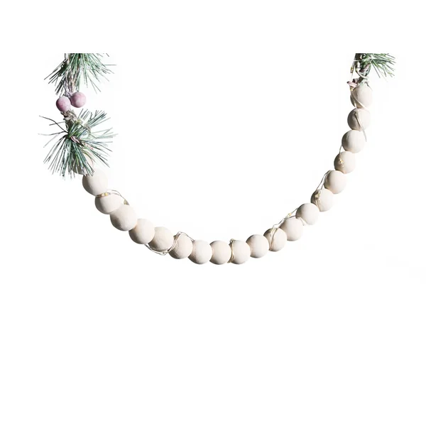 Set of 3 Hanging Decorations LED KEITELE Wreath 25/30/35 cm White