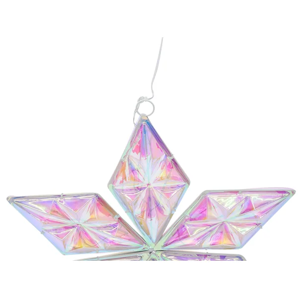 Set of 3 Hanging Decorations RENSJON Star 25/35/46 cm Multicolour