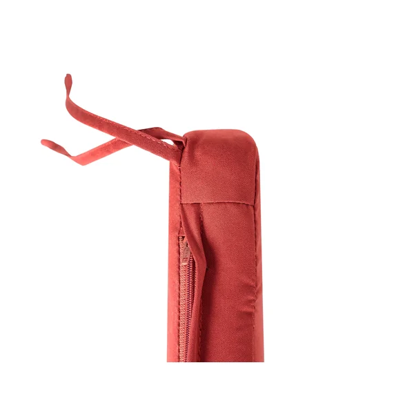 Set of 8 Garden Chair Cushions SASSARI PREMIUM 46 x 46 cm Red