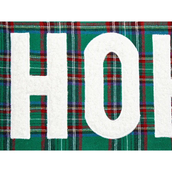 Set van 2 sierkussens JOYCANDY 45 x 45 cm Groen kerstmotief