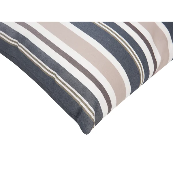 Set van 2 tuinkussens KASTOS gestreept 40 x 40 cm Taupe