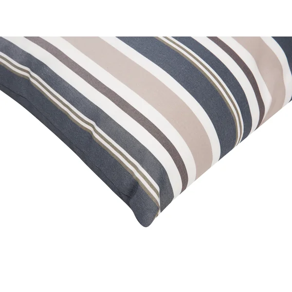 Set van 2 tuinkussens KASTOS gestreept 40 x 70 cm Taupe