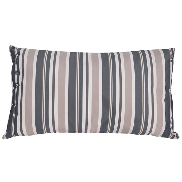 Set van 2 tuinkussens KASTOS gestreept 40 x 70 cm Taupe