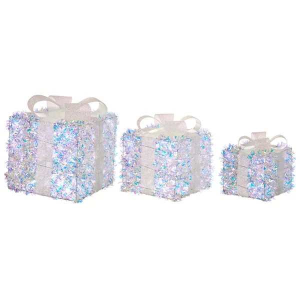 Set van 3 kerstdecoraties LED HALLANGEN Kerstcadeaus 20/25/30 cm Meerkleurig