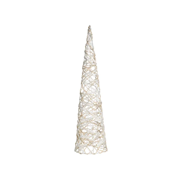 Set van 3 kerstdecoraties TUELSO Kerstboom 60/80/100 cm Wit/goud