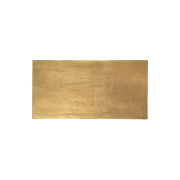 Table basse gigogne (lot de 3) en fer doré - Félia