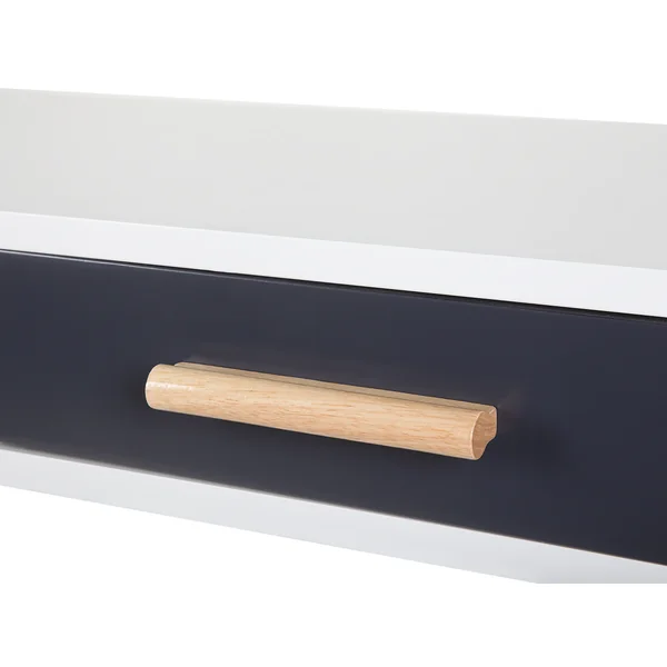 Table de bureau FRISCO Gris 120 cm 45 cm avec tiroirs