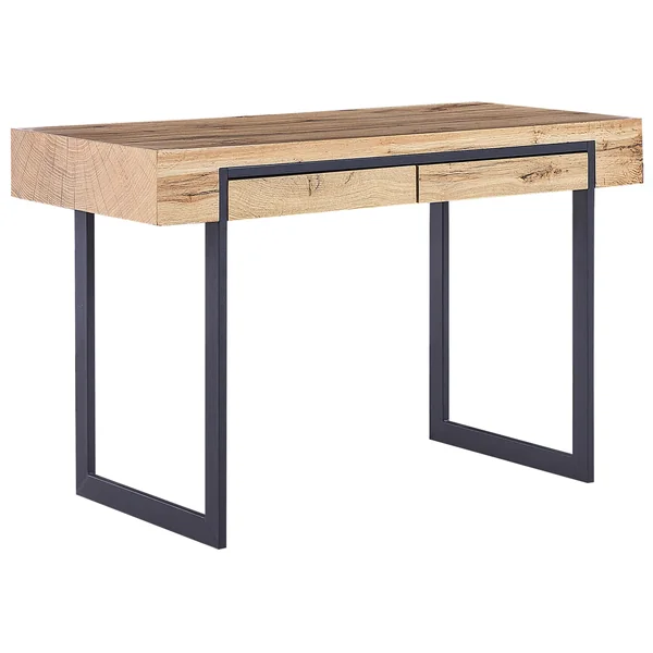 Table de bureau VIDA Marron clair 120 cm 55 cm avec rangement