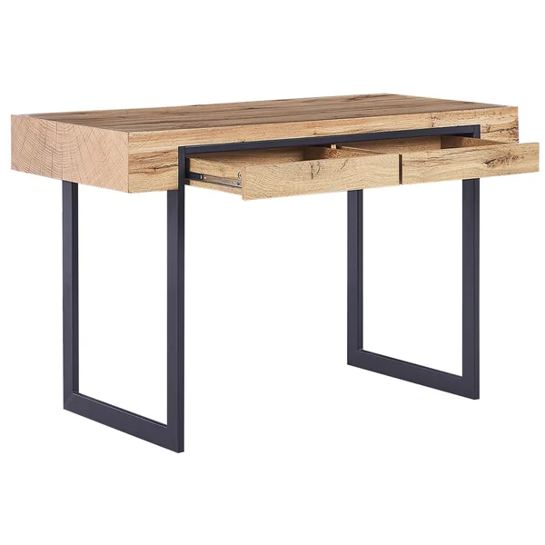 Table de bureau VIDA Marron clair 120 cm 55 cm avec rangement
