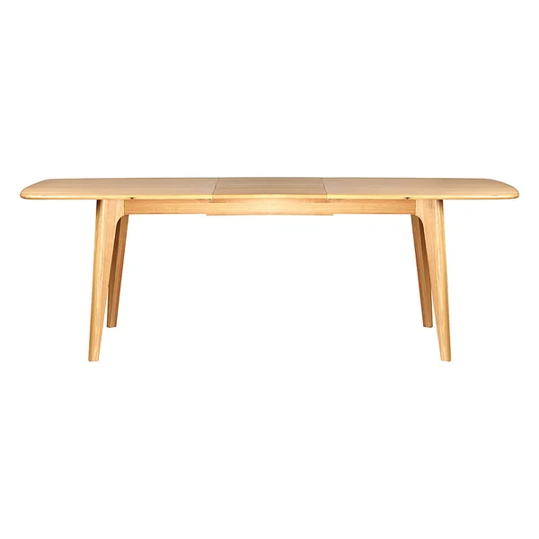 Table de repas avec allonge intégrée en chene naturel 180(+50)x100xh76cm - Sublime