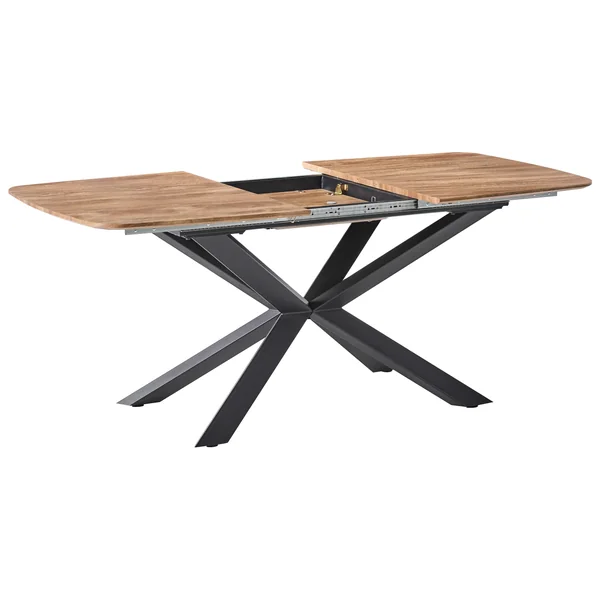 Table de salle à manger extensible GAIRDNER Marron 140/180 cm 90 cm