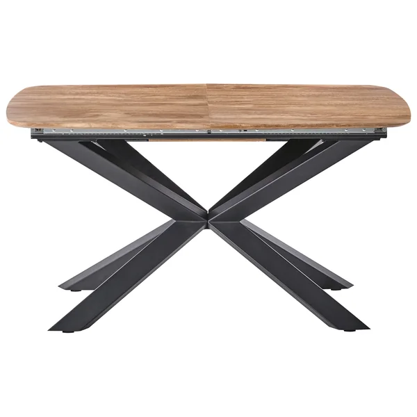 Table de salle à manger extensible GAIRDNER Marron 140/180 cm 90 cm