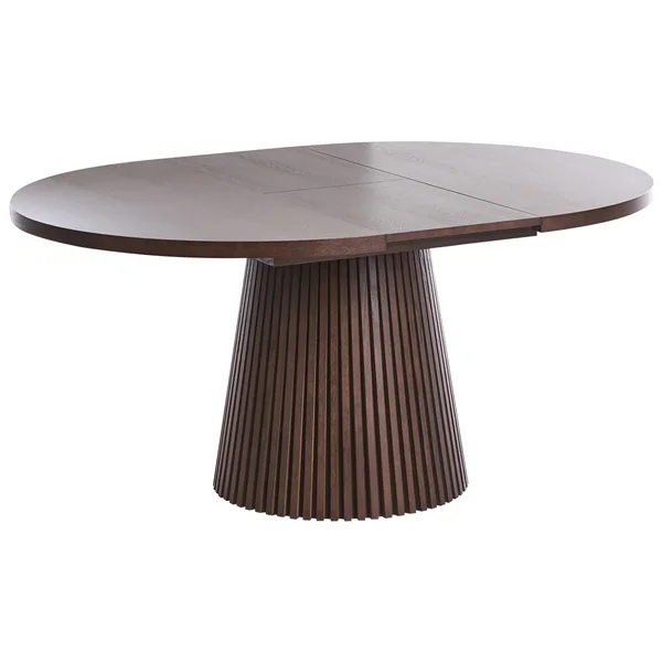 Table de salle à manger extensible MOORE Frêne foncé 120/160 cm 120 cm
