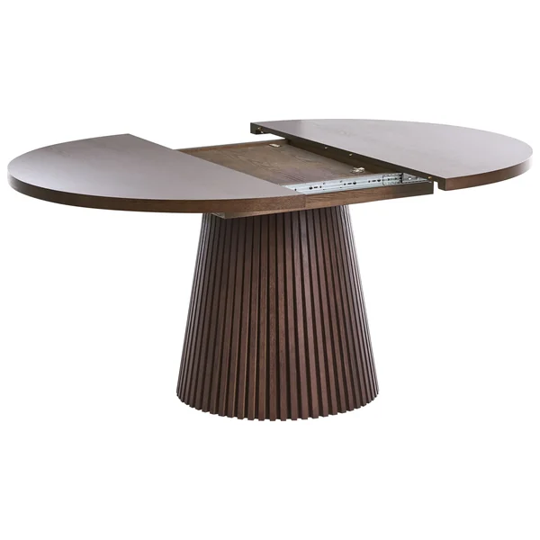 Table de salle à manger extensible MOORE Frêne foncé 120/160 cm 120 cm