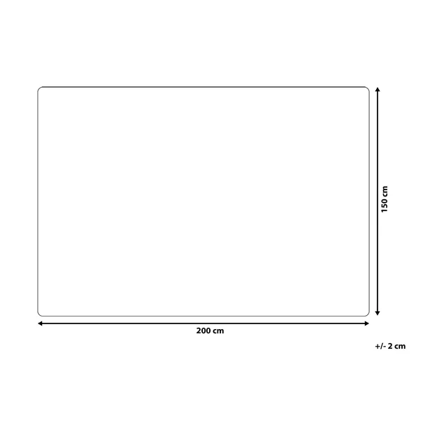 Tagesdecke RAKYA Webpelz 150 x 200 cm Weiß