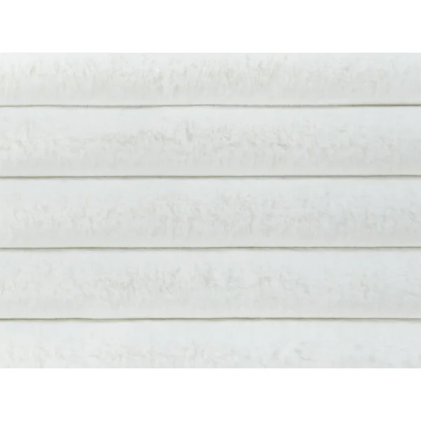 Tagesdecke RAKYA Webpelz 150 x 200 cm Weiß