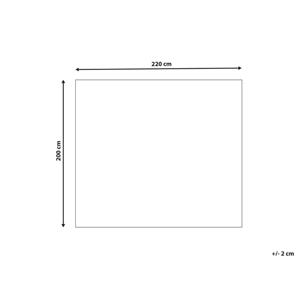 Tagesdecke RAKYA Webpelz 200 x 220 cm Schwarz