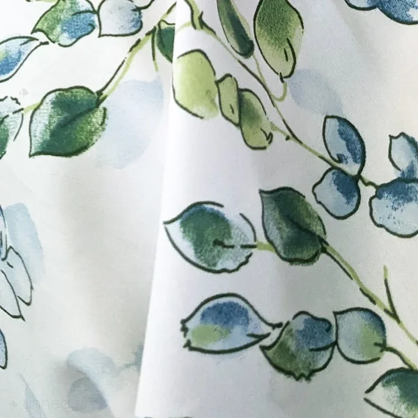 Taie de traversin 200x43 cm satin de coton ANGÈLE vert tilleul