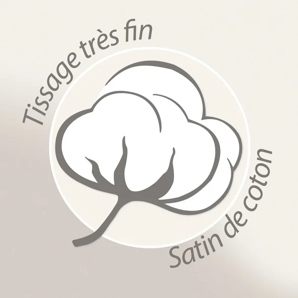 Taie de traversin 240x43 cm satin de coton CAYENNE beige ficelle
