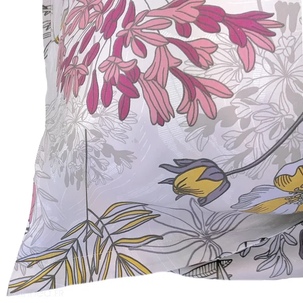 Taie d'oreiller 50x70 cm satin de coton ANAÏS multicolore