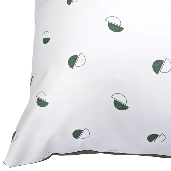 Taie d'oreiller 65x65 cm percale 100% coton ALEX vert Kaki