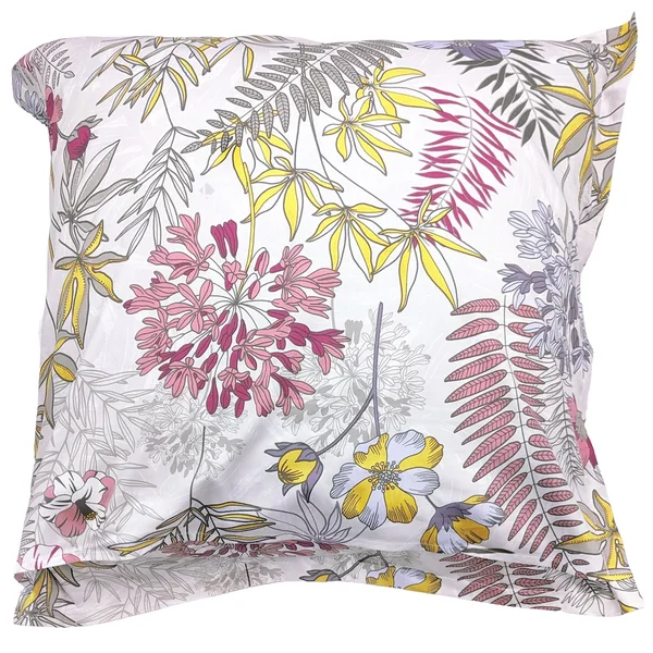 Taie d'oreiller 65x65 cm satin de coton ANAÏS multicolore