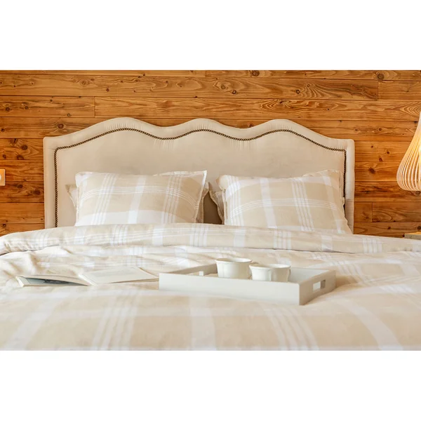 Taie d'oreiller en flanelle de coton beige 63x63cm - Hector