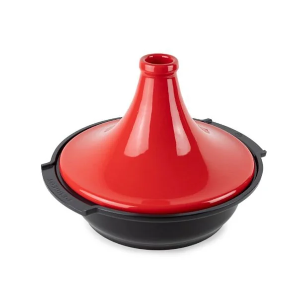 Tajine base en Aluminium recyclé et couvercle en céramique Rouge 30 cm Peugeot