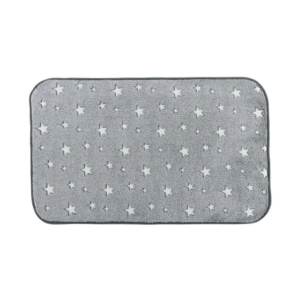 TAPIS 50 X 80CM FLANEL UNI PHOSPHORESCENT FLUO NIGHT GRIS
