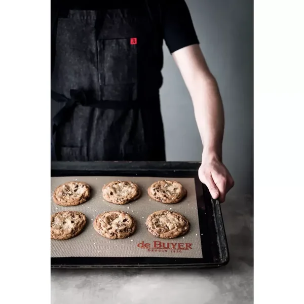 Tapis de cuisson en fibre de verre siliconée 40x30cm De Buyer