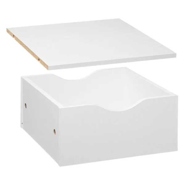 TIROIR ET ETAGERE MIX BLANC