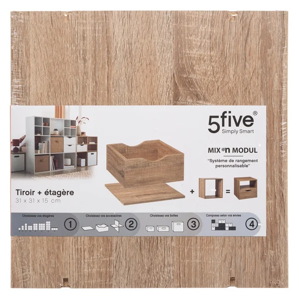 TIROIR ET ETAGERE MIX NATUREL