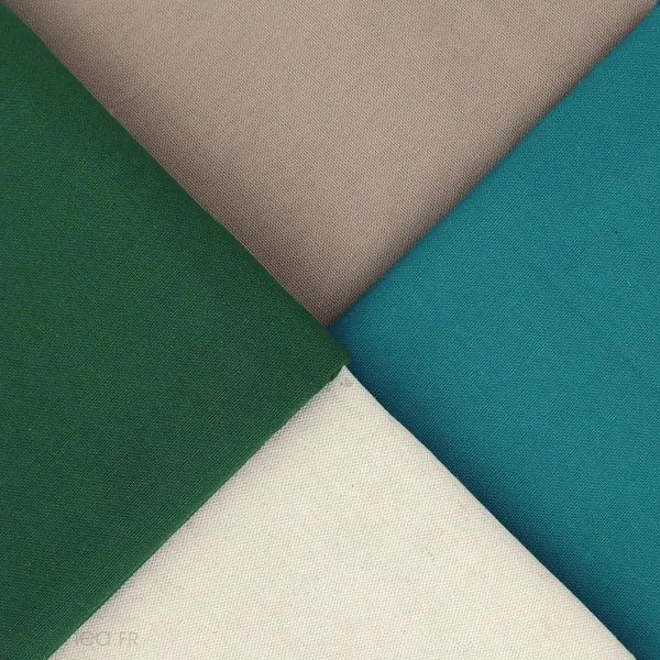 Tissu d'ameublement uni coton + teflon laize 280 cm DIABOLO marron havane
