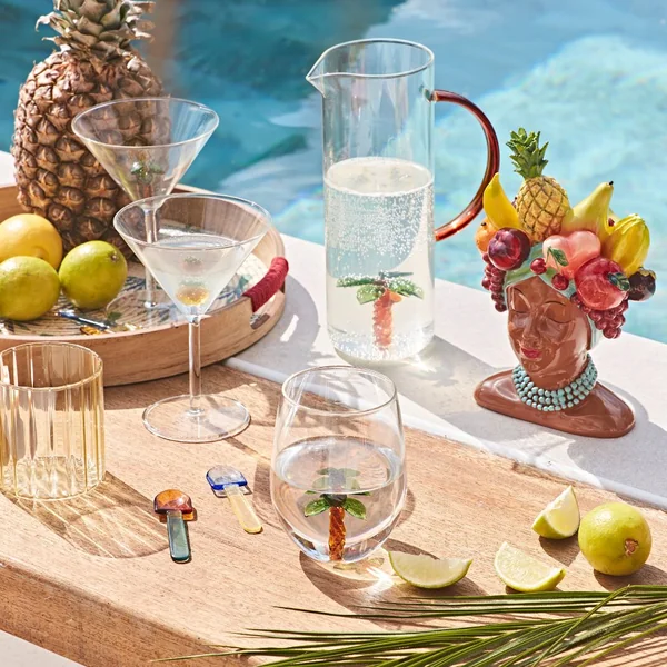 Verre à cocktail palmier 25cl - Colorea